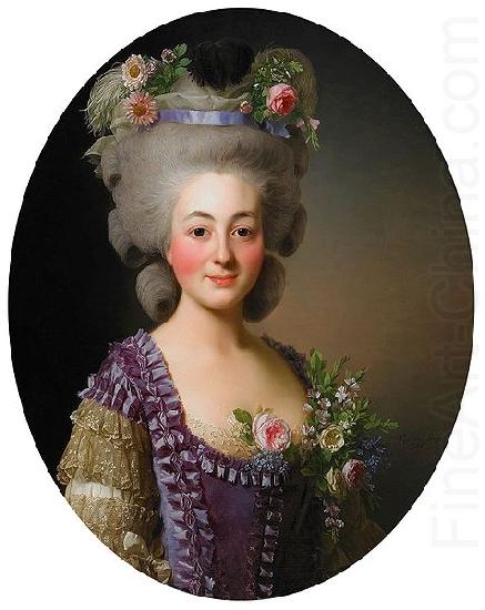Portrait of Countess de Baviere Grosberg, Alexandre Roslin